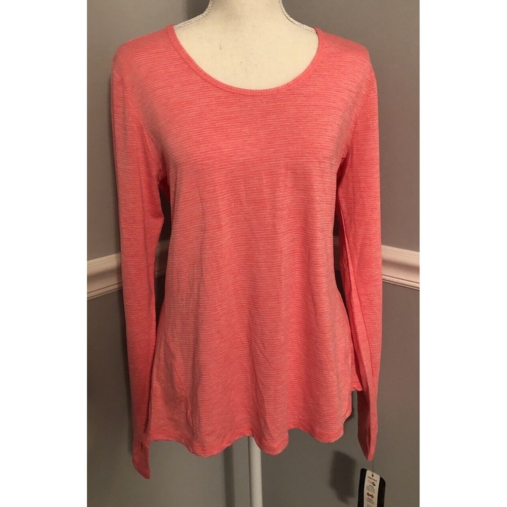 NWT RBX Performance Women's shirt Size L Pink Athletic long sleeve pullover‎
